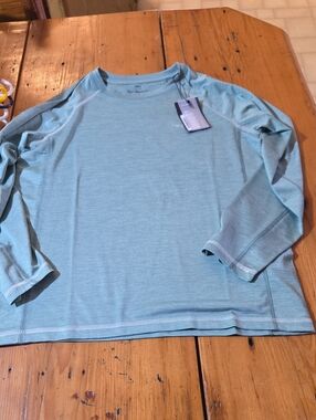 Nwt Fish Hippie Lightweight Long Sleeve Top in Bermuda Green Sz Xl